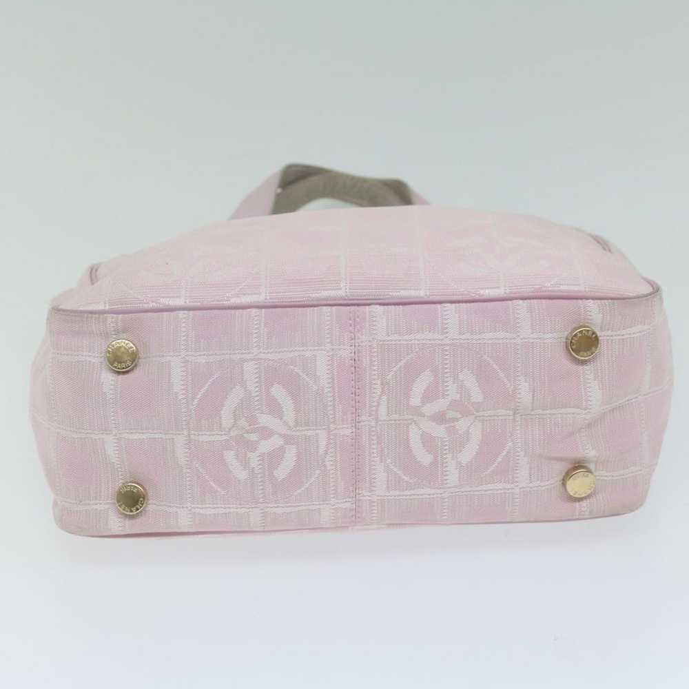 Chanel CHANEL New travel line Tote Bag Nylon Pink… - image 5