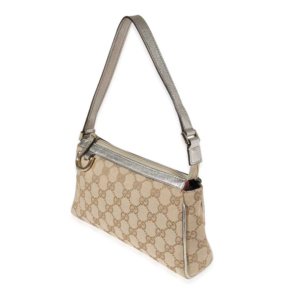 Gucci Gucci Metallic GG Canvas & Leather Abbey Po… - image 2