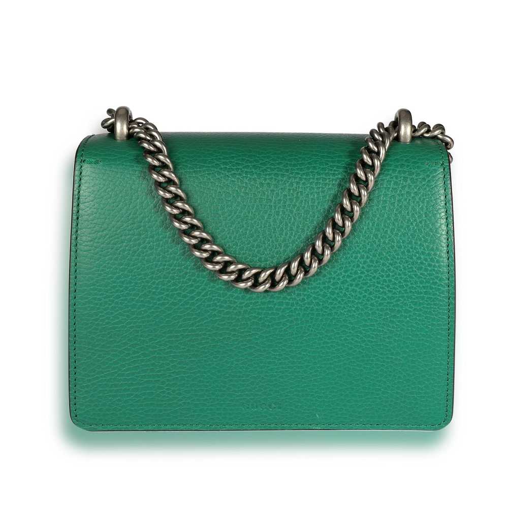 Gucci Gucci Green Leather & Crystal Mini Dionysus… - image 3