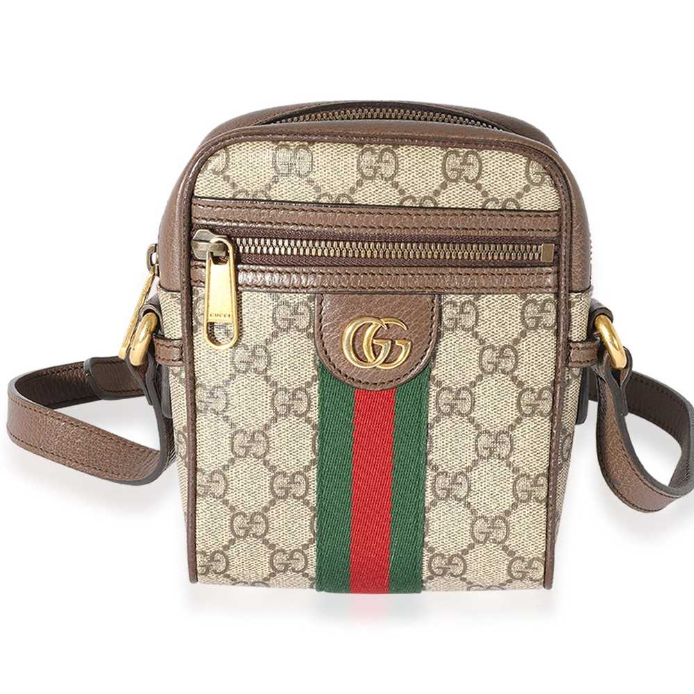 Gucci Gucci GG Supreme Mini Ophidia Messenger Bag - image 1