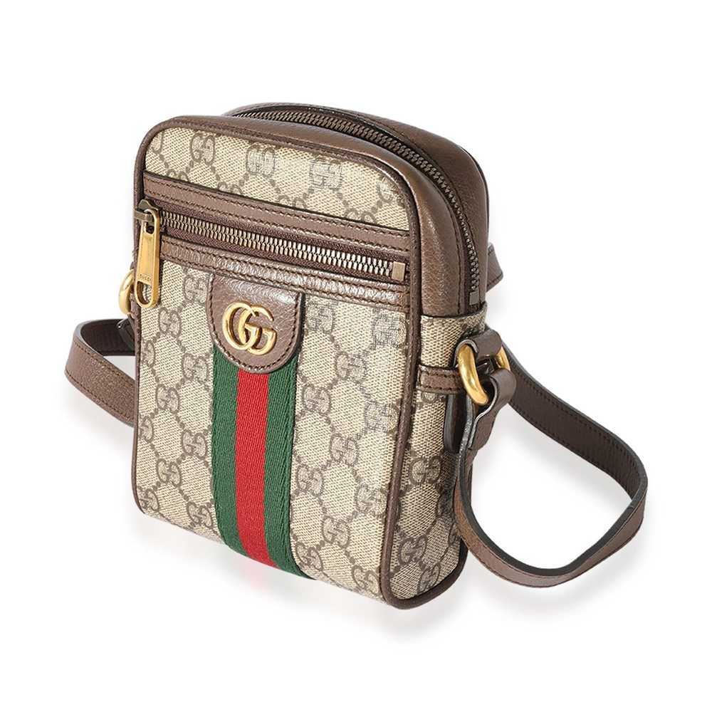Gucci Gucci GG Supreme Mini Ophidia Messenger Bag - image 2