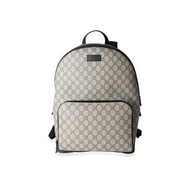 Gucci Gucci GG Supreme Canvas & Black Leather Ede… - image 1