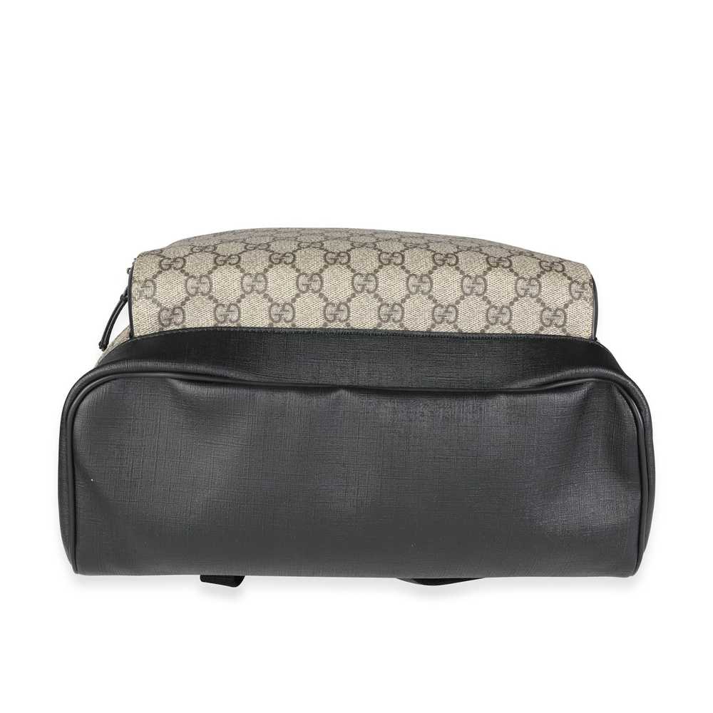 Gucci Gucci GG Supreme Canvas & Black Leather Ede… - image 4