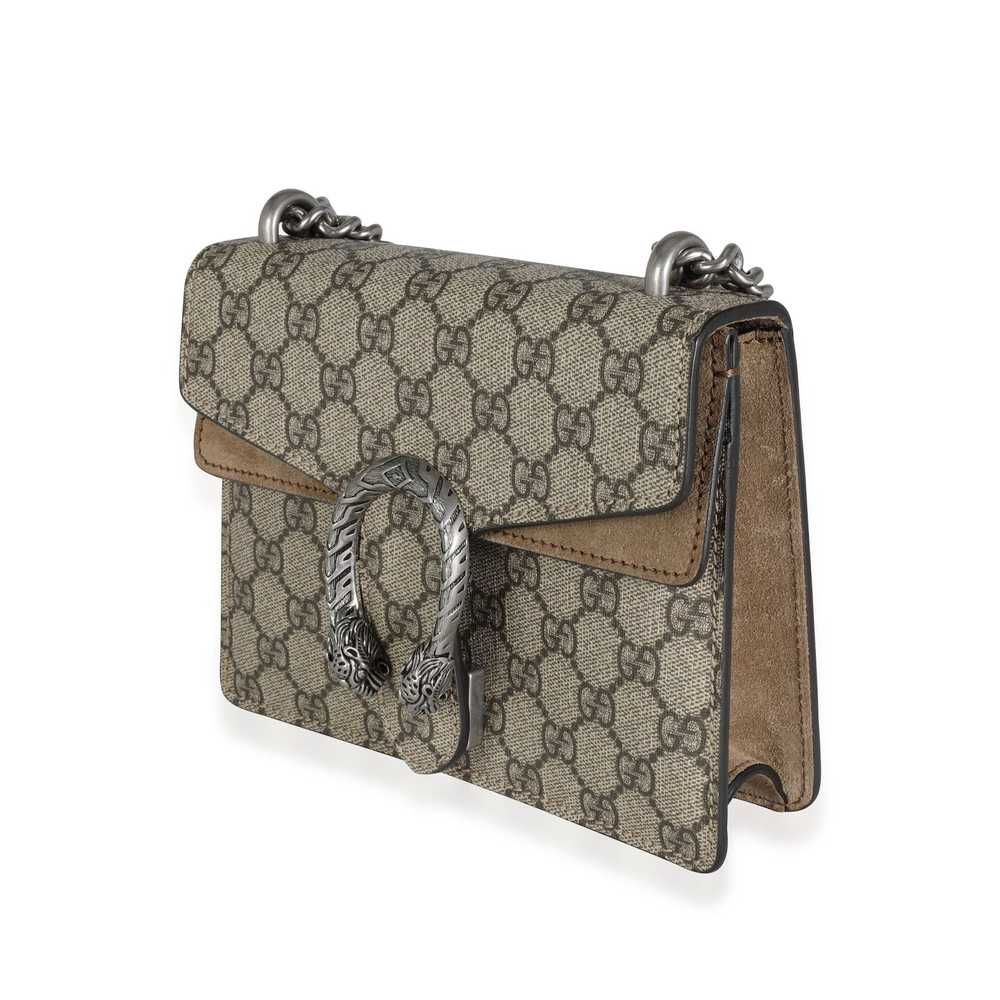 Gucci Gucci GG Supreme & Taupe Suede Mini Dionysu… - image 2