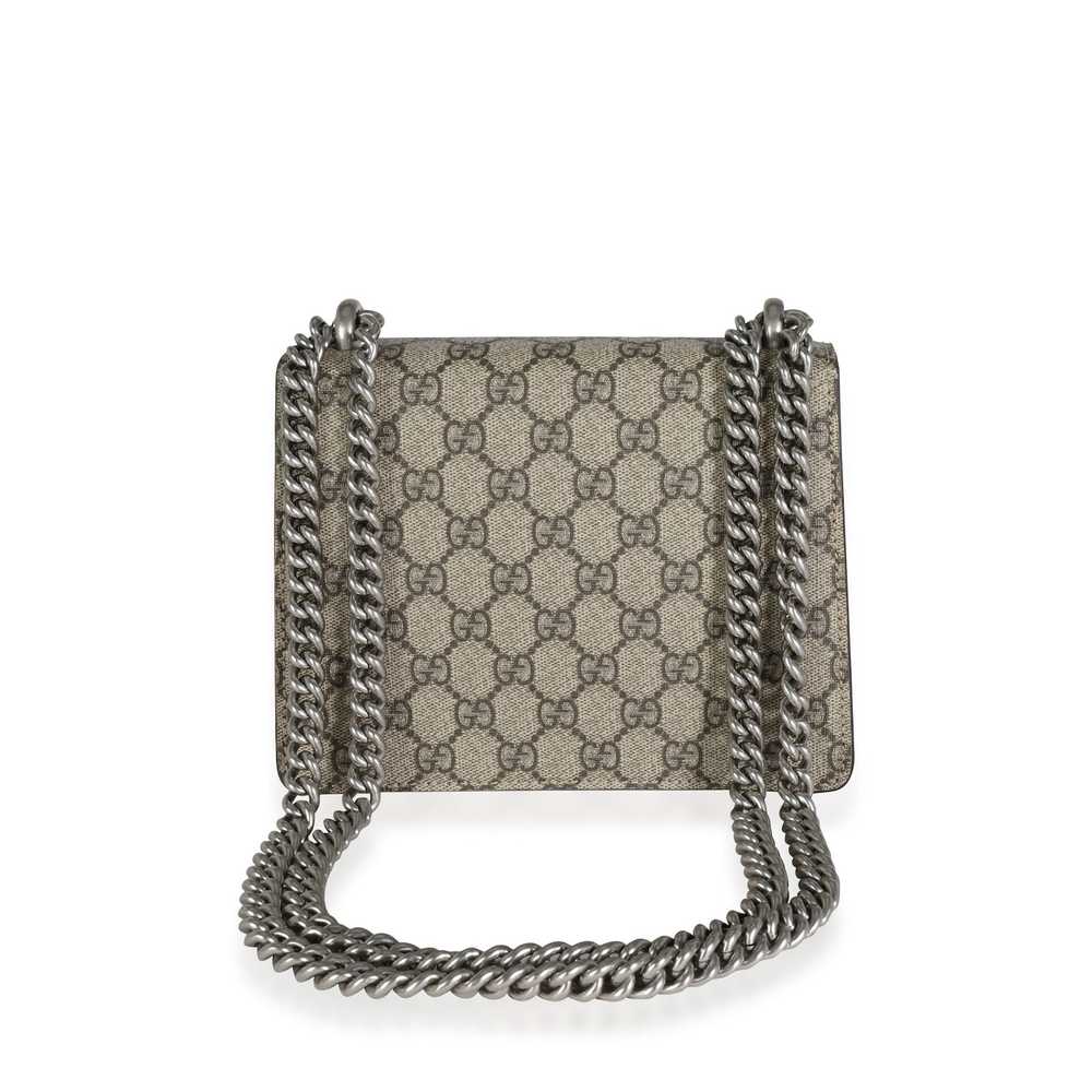 Gucci Gucci GG Supreme & Taupe Suede Mini Dionysu… - image 3