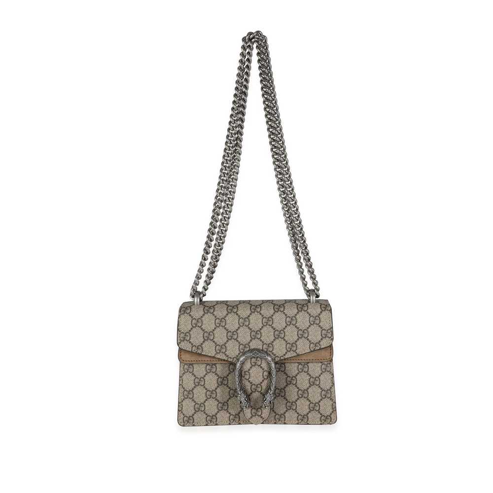 Gucci Gucci GG Supreme & Taupe Suede Mini Dionysu… - image 4