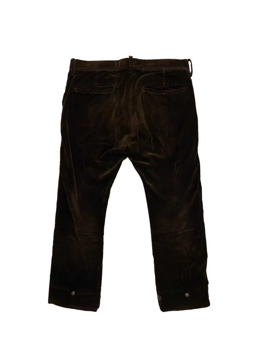 Undercover Undercover AW07 Velvet Cropped Pants S… - image 3