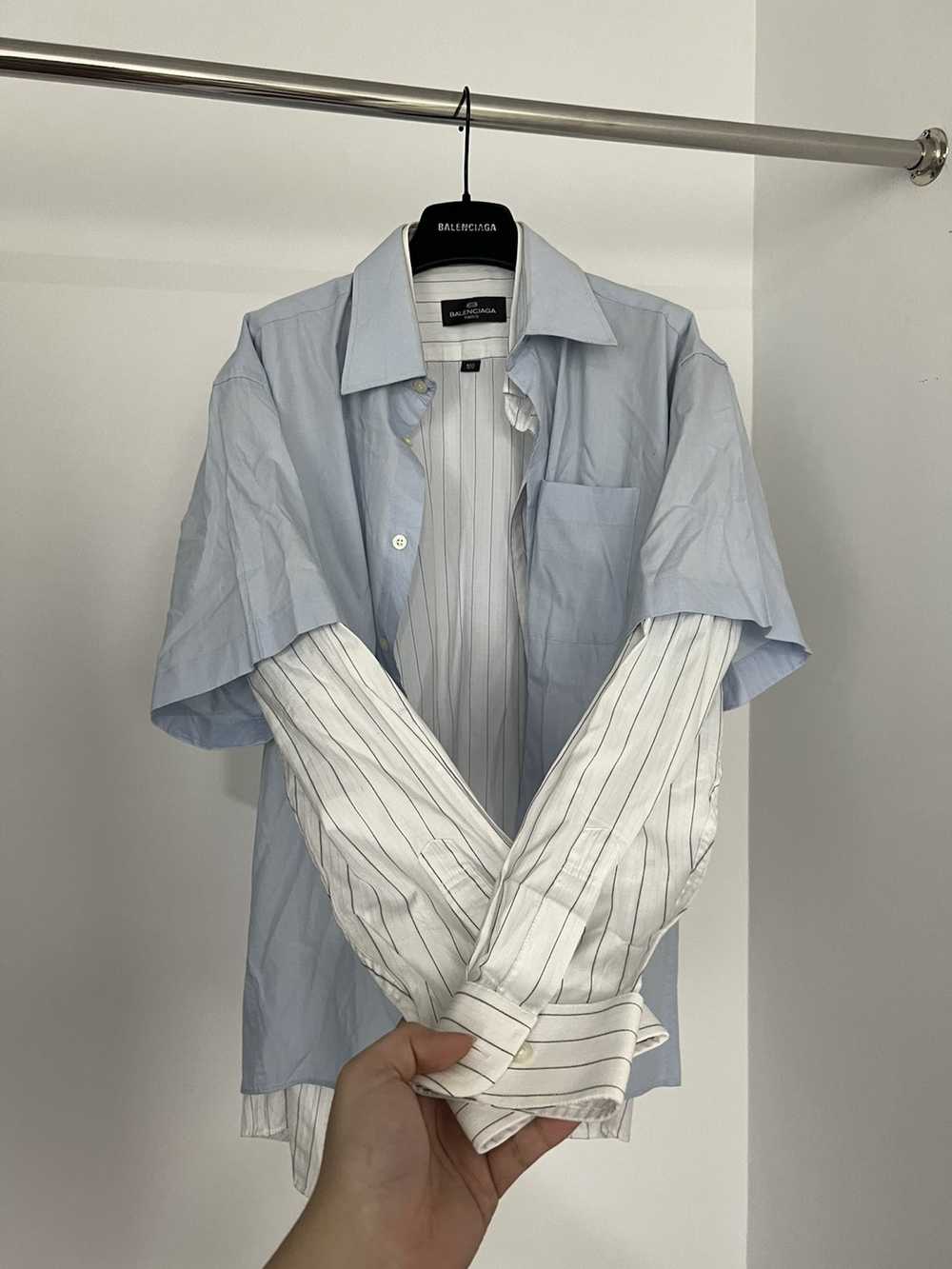 Balenciaga Balenciaga Hybrid Double Layer Shirt - image 8
