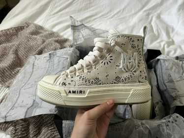 Amiri Amiri Beige Court Hi Sneakers - image 1