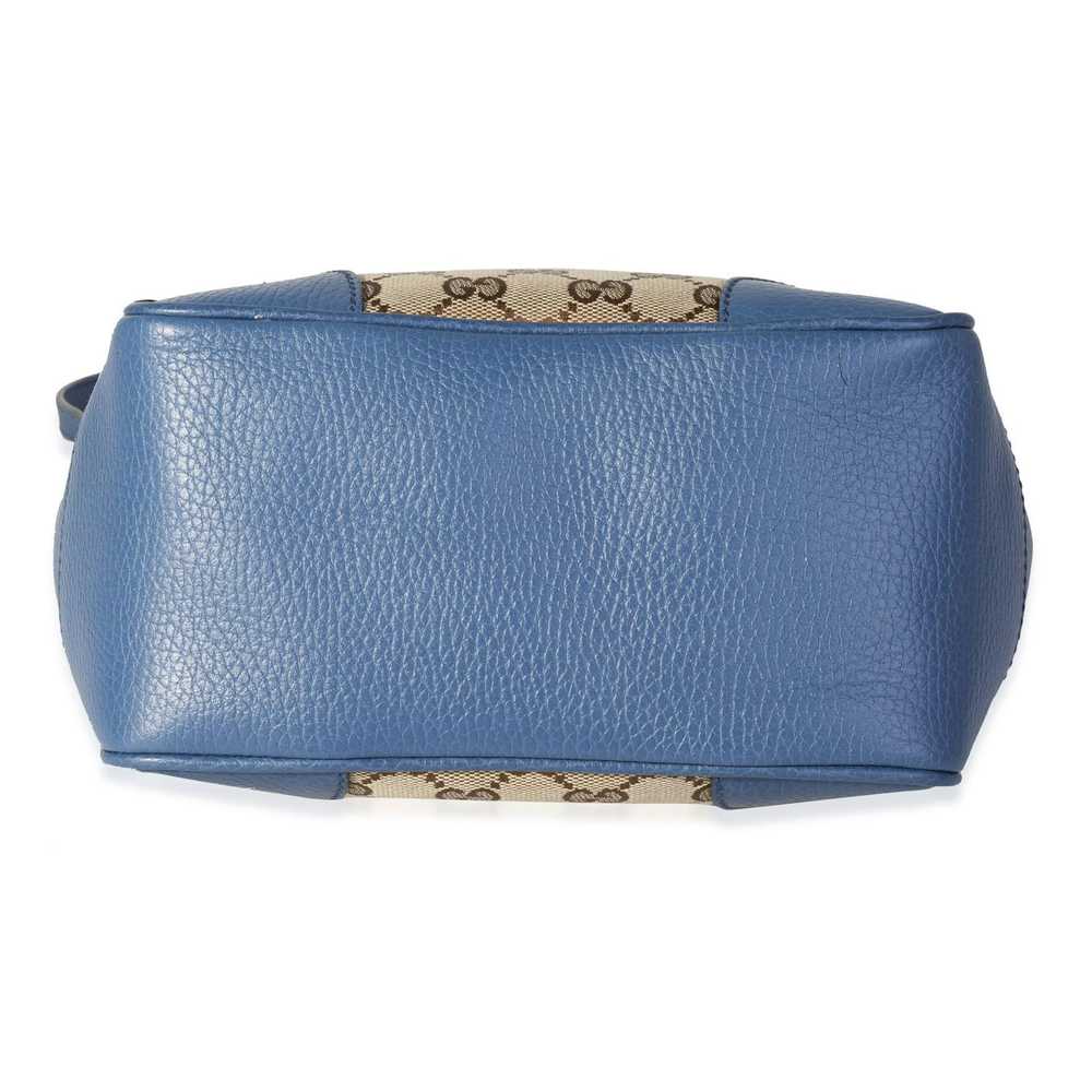 Gucci Gucci Caspian Blue Leather & Beige Guccissi… - image 5