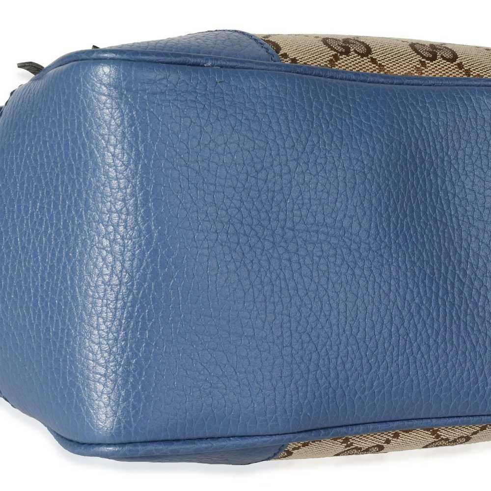 Gucci Gucci Caspian Blue Leather & Beige Guccissi… - image 6