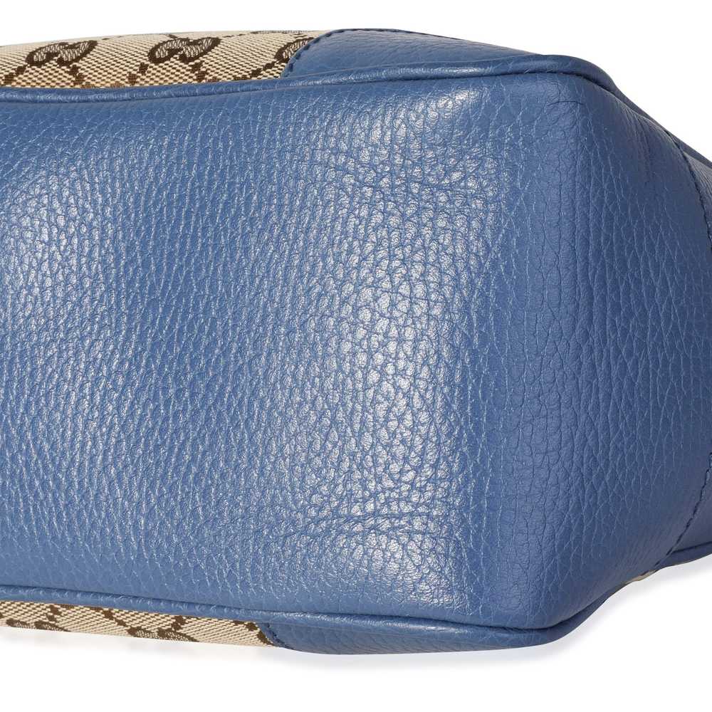 Gucci Gucci Caspian Blue Leather & Beige Guccissi… - image 7