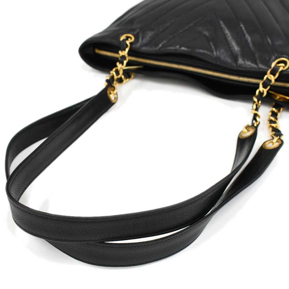 Chanel Chanel Chain Shoulder Tote Bag V Stitch Ca… - image 7