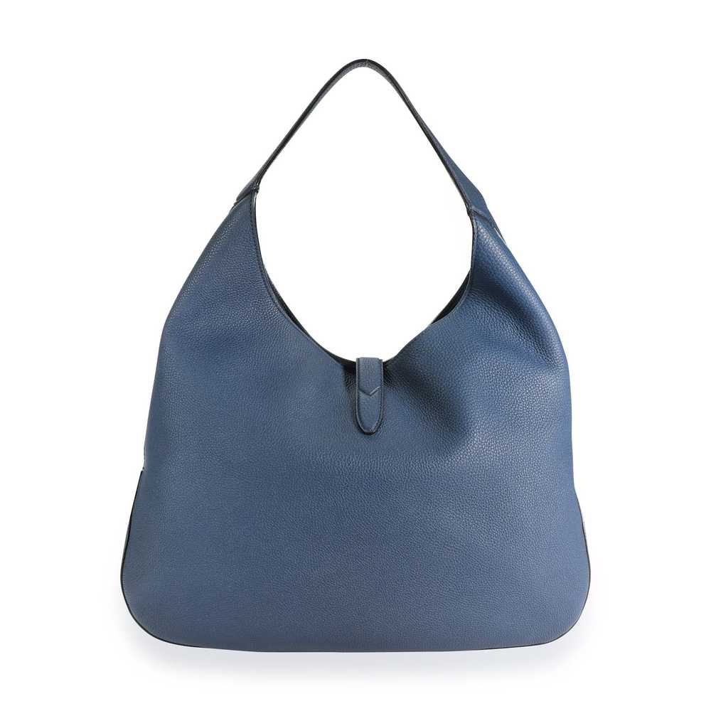 Gucci Gucci Blue Marine Leather Soft Jackie Hobo - image 3