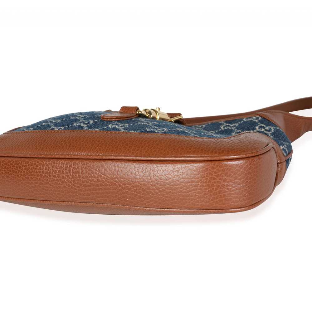 Gucci Gucci Blue Denim & Brown Leather Jackie 196… - image 6