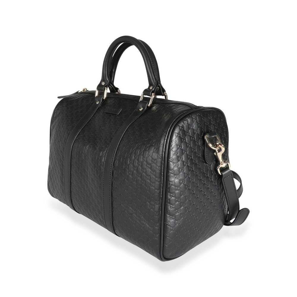 Gucci Gucci Black Microguccissima Leather Boston … - image 2