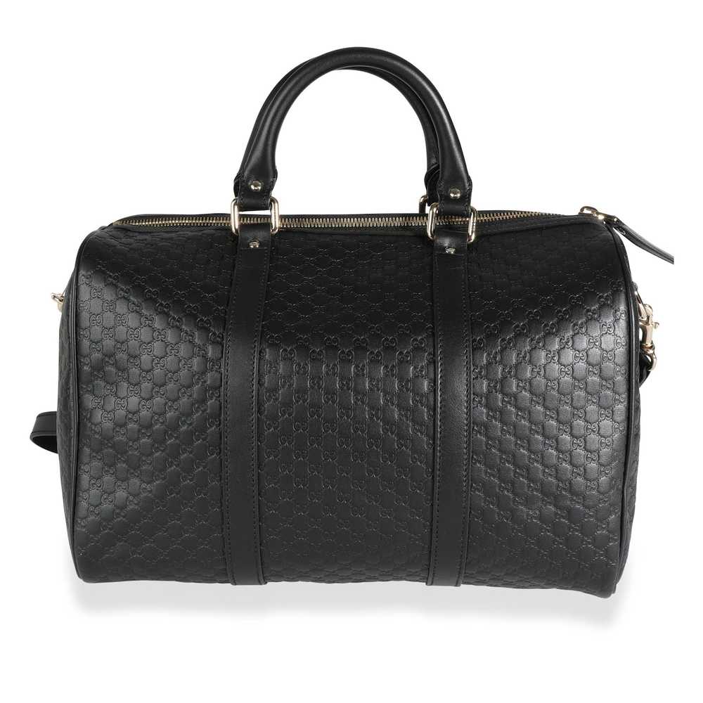 Gucci Gucci Black Microguccissima Leather Boston … - image 3