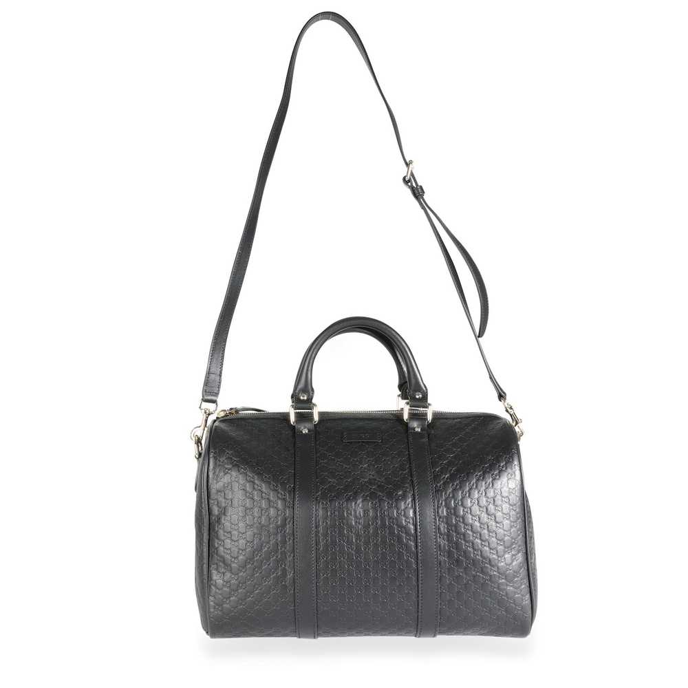 Gucci Gucci Black Microguccissima Leather Boston … - image 4