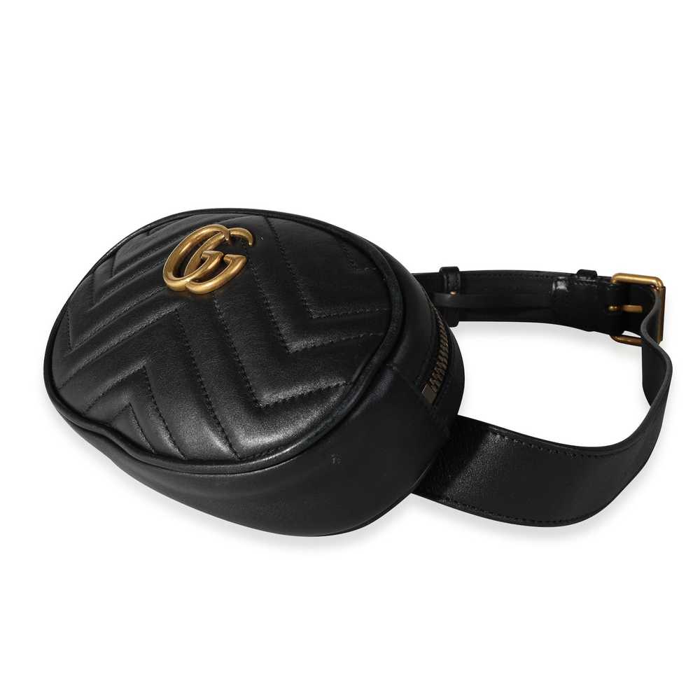 Gucci Gucci Black Matelassé Leather GG Marmont Be… - image 4