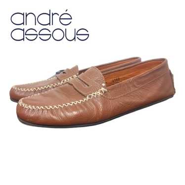 Vintage Andre Assous Collection Italian Brown Leat