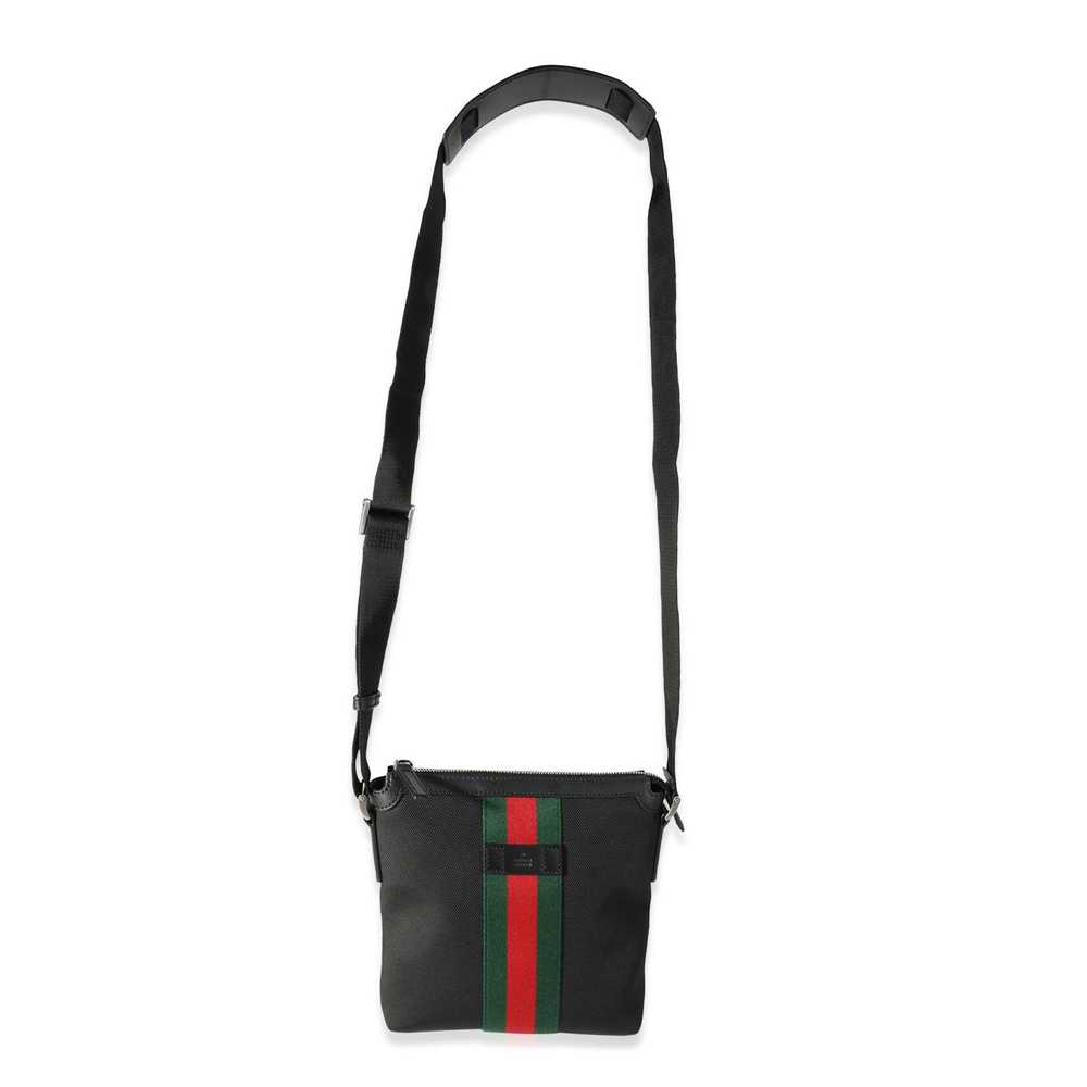 Gucci Gucci Black Canvas Web Techno Messenger Bag - image 4