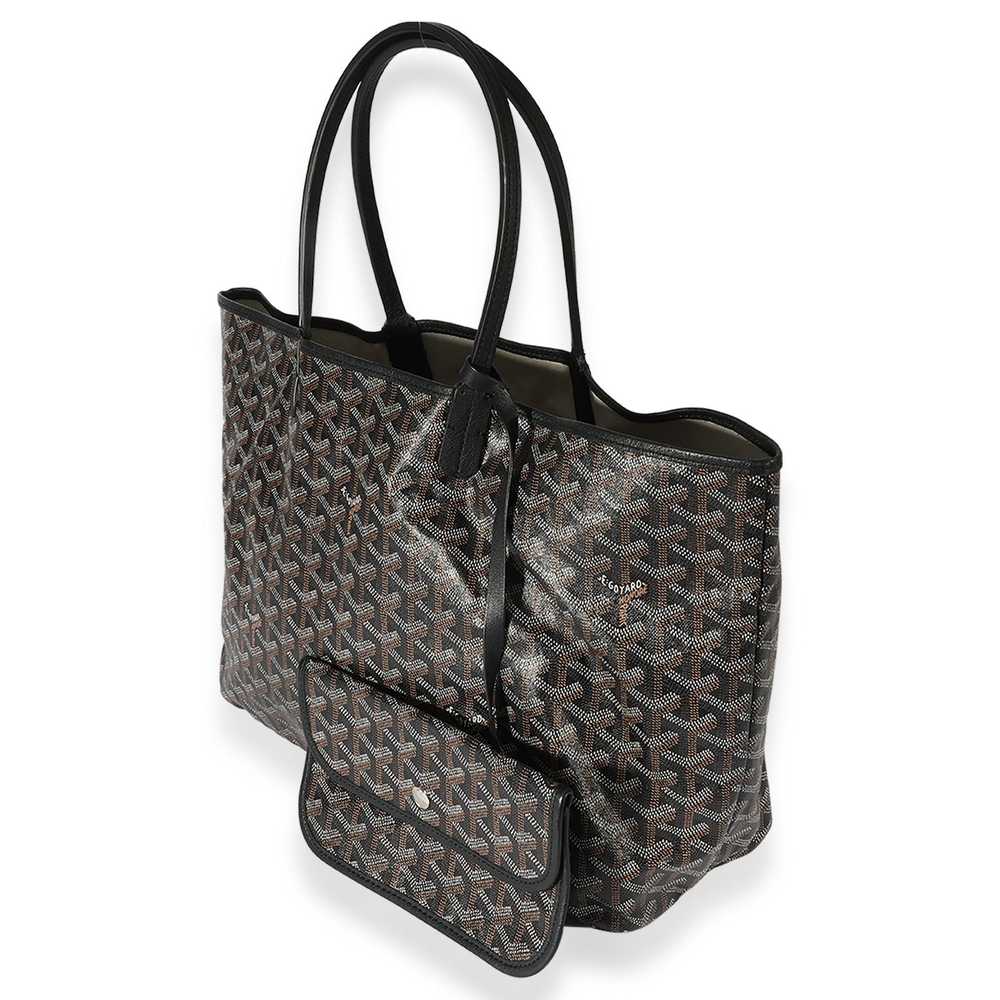 Goyard Goyard Black Goyardine Canvas & Black Leat… - image 2