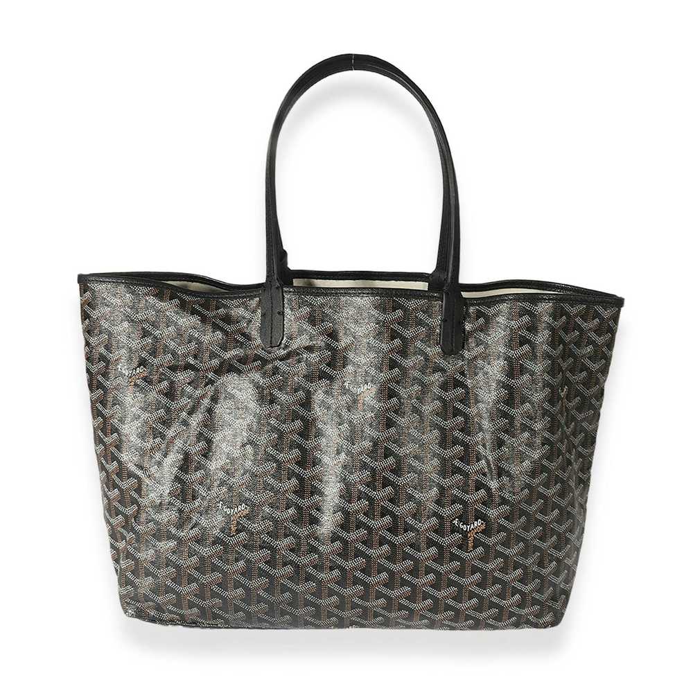 Goyard Goyard Black Goyardine Canvas & Black Leat… - image 3