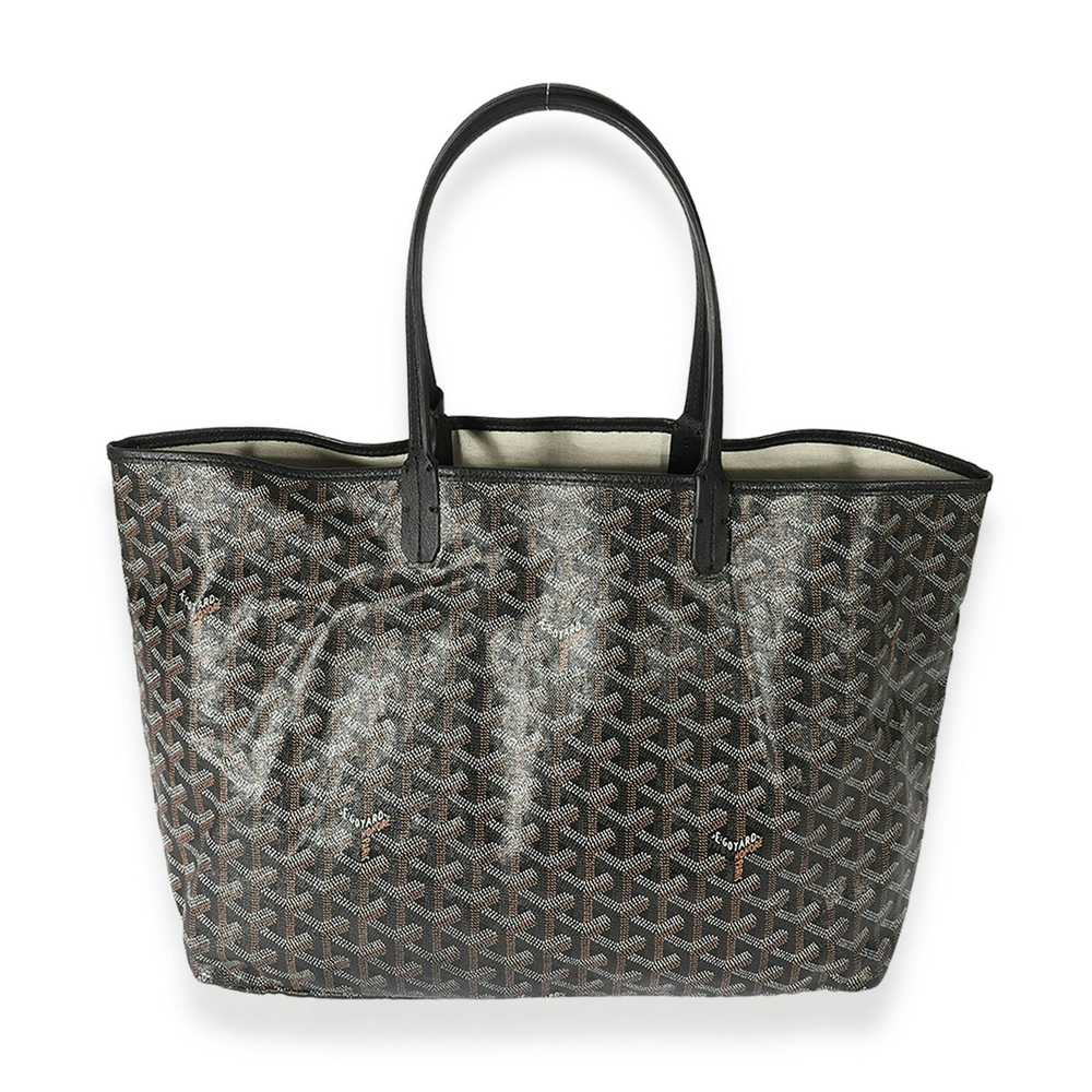 Goyard Goyard Black Goyardine Canvas & Black Leat… - image 5