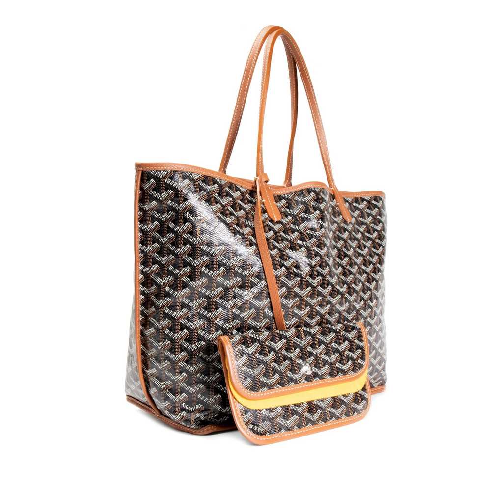 Goyard Goyard Black & Brown Goyardine Anjou PM Re… - image 2