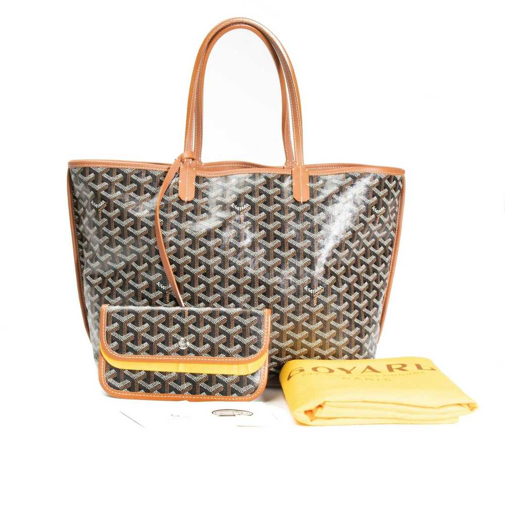 Goyard Goyard Black & Brown Goyardine Anjou PM Re… - image 5