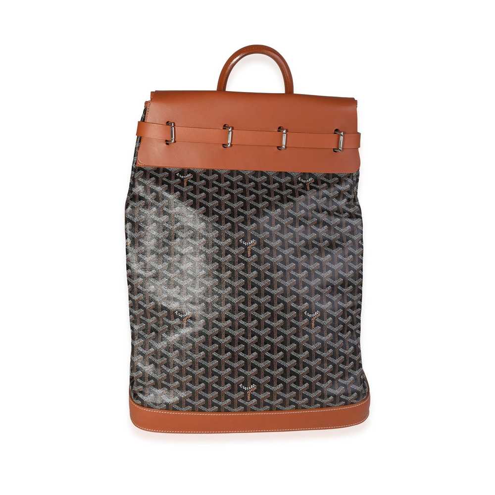 Goyard Goyard Black Goyardine & Brown Leather Ste… - image 1