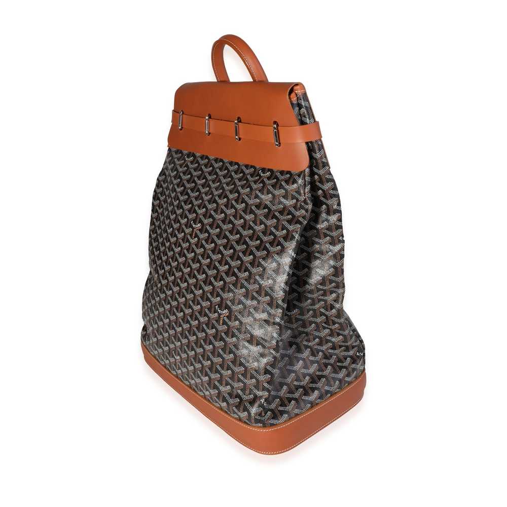 Goyard Goyard Black Goyardine & Brown Leather Ste… - image 2