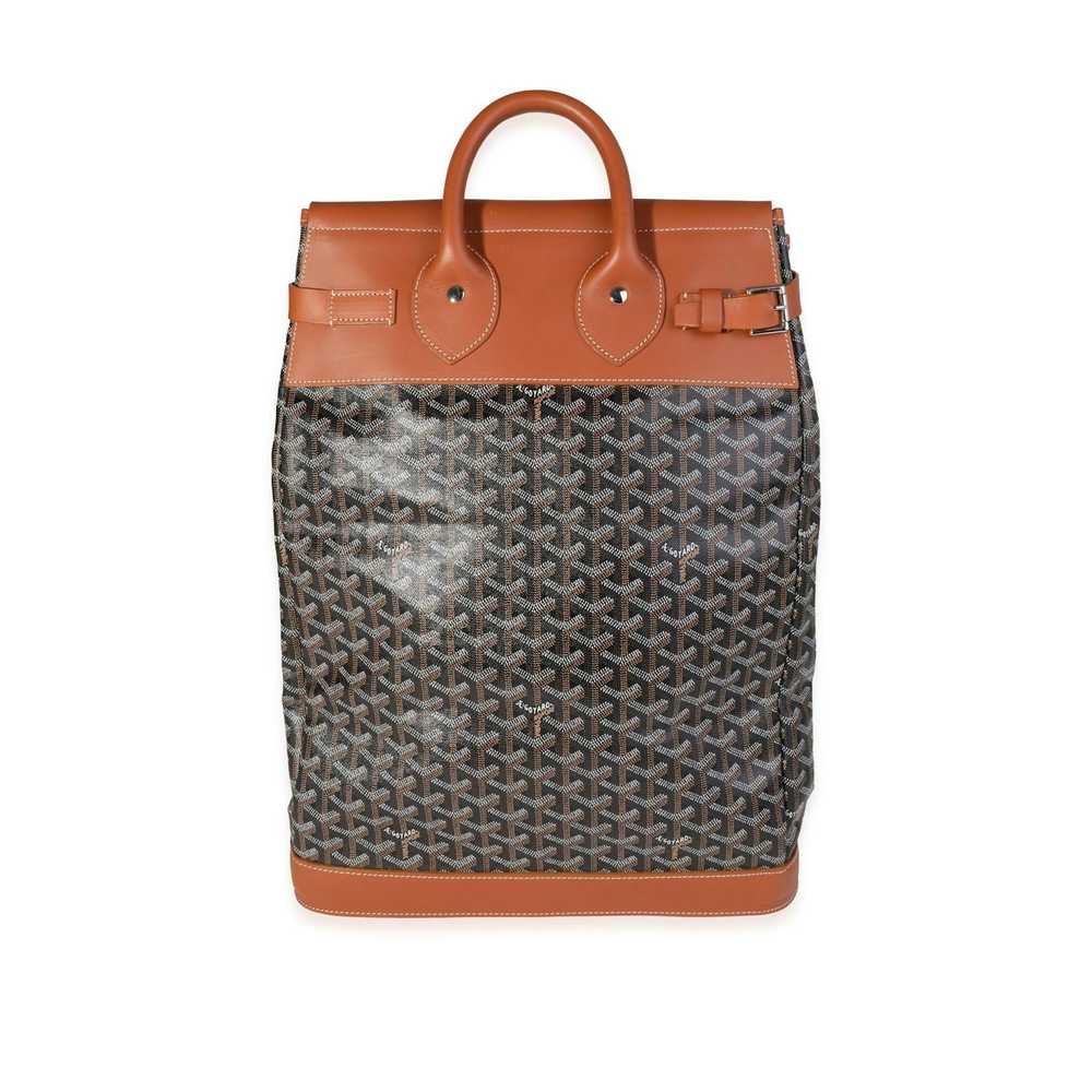 Goyard Goyard Black Goyardine & Brown Leather Ste… - image 4