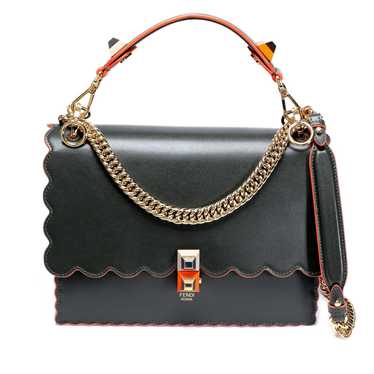 Fendi Fendi Verde Vitello Liberty Leather Studded… - image 1