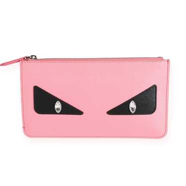 Fendi Fendi Pink Vitello Elite Monster Clutch - image 1