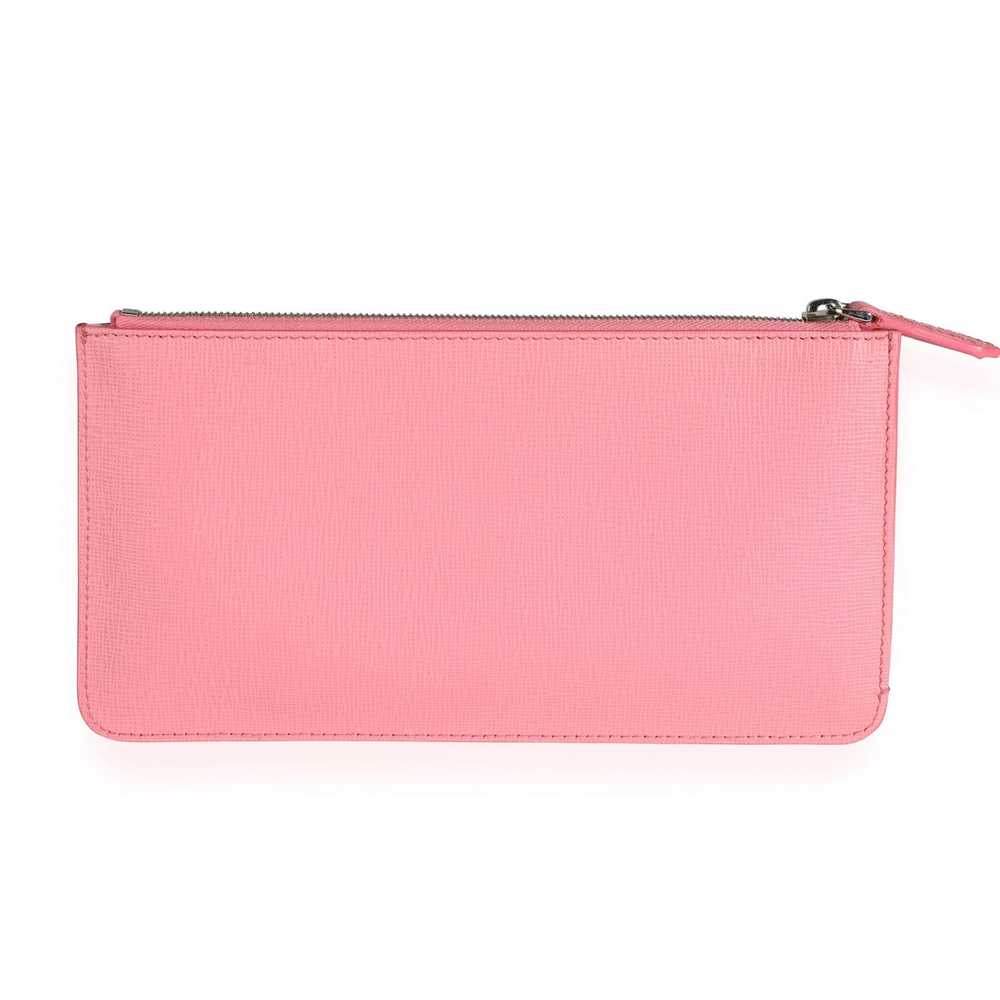 Fendi Fendi Pink Vitello Elite Monster Clutch - image 3