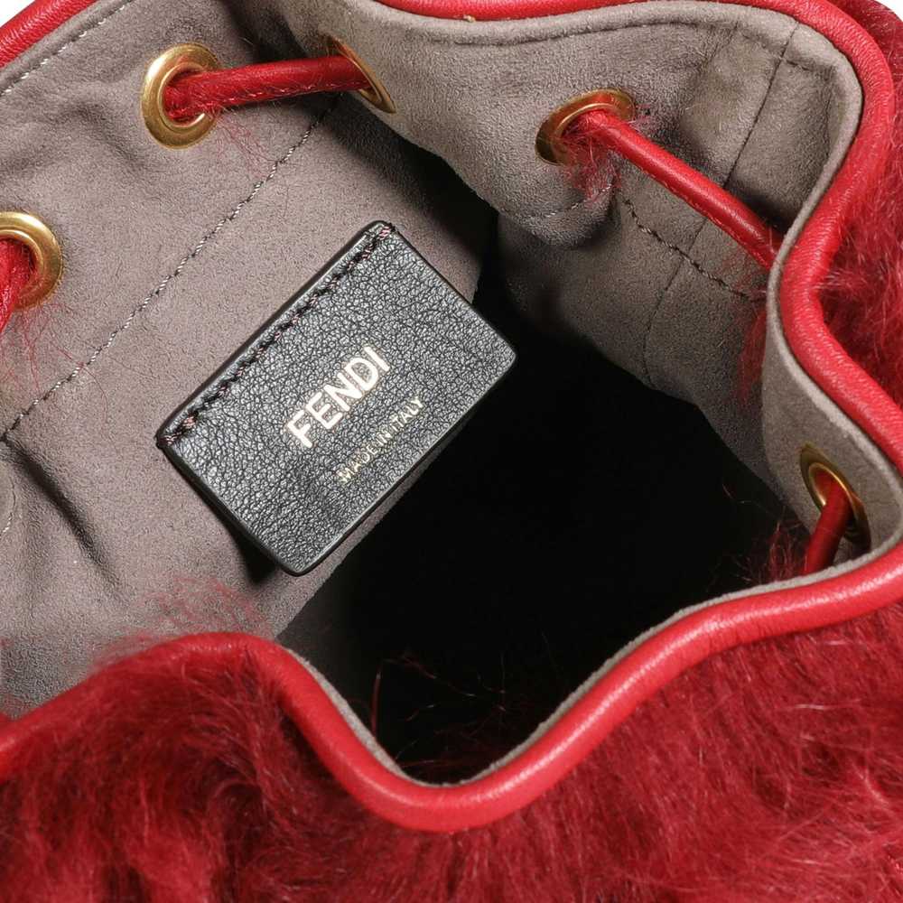 Fendi Fendi Red Lamb Fur & Calfskin Leather Mini … - image 6