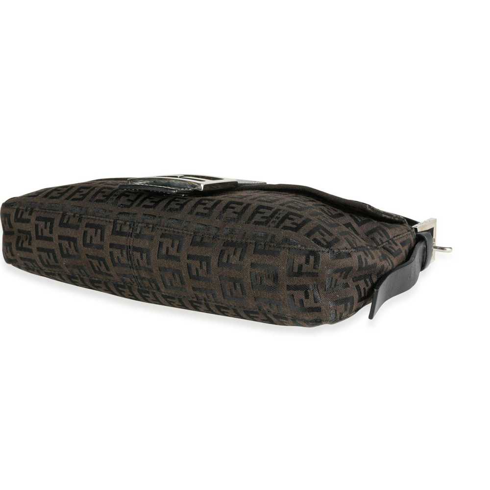 Fendi Fendi Moro Zucchino Canvas & Black Leather … - image 5