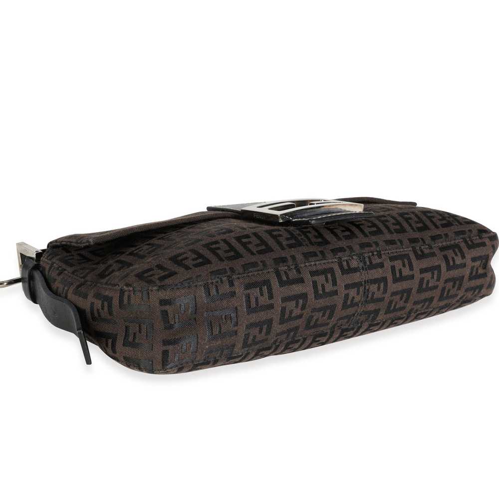 Fendi Fendi Moro Zucchino Canvas & Black Leather … - image 6