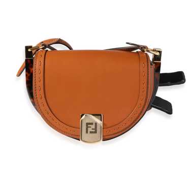 Fendi Fendi Brown Vitello Leather & Plexiglass Mo… - image 1