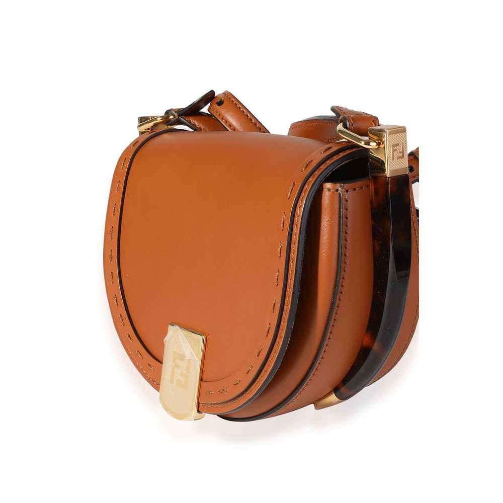 Fendi Fendi Brown Vitello Leather & Plexiglass Mo… - image 2