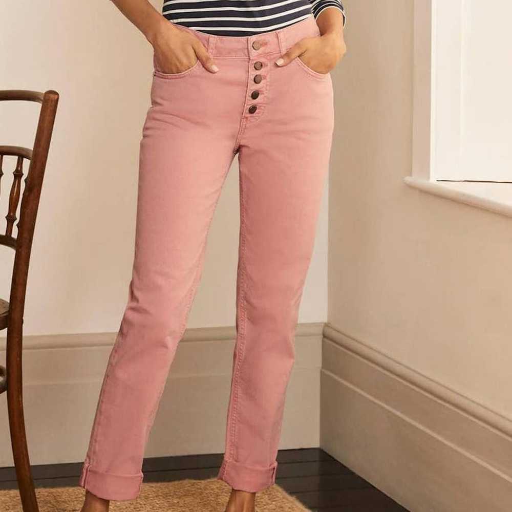 Boden Boden Mid Rise Button Front Girlfriend Jean… - image 3