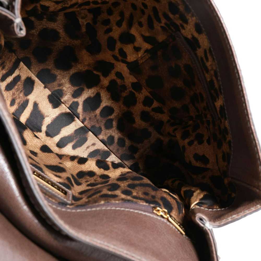 Dolce & Gabbana Dolce & Gabbana Brown Leather Fol… - image 7
