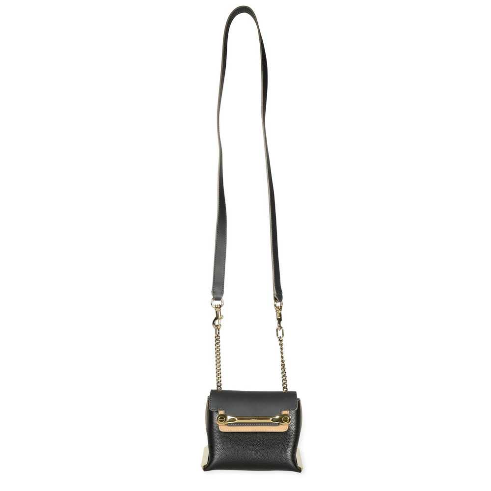 Chloe Chloé Black & Sand Leather Mini Clare Bag - image 4