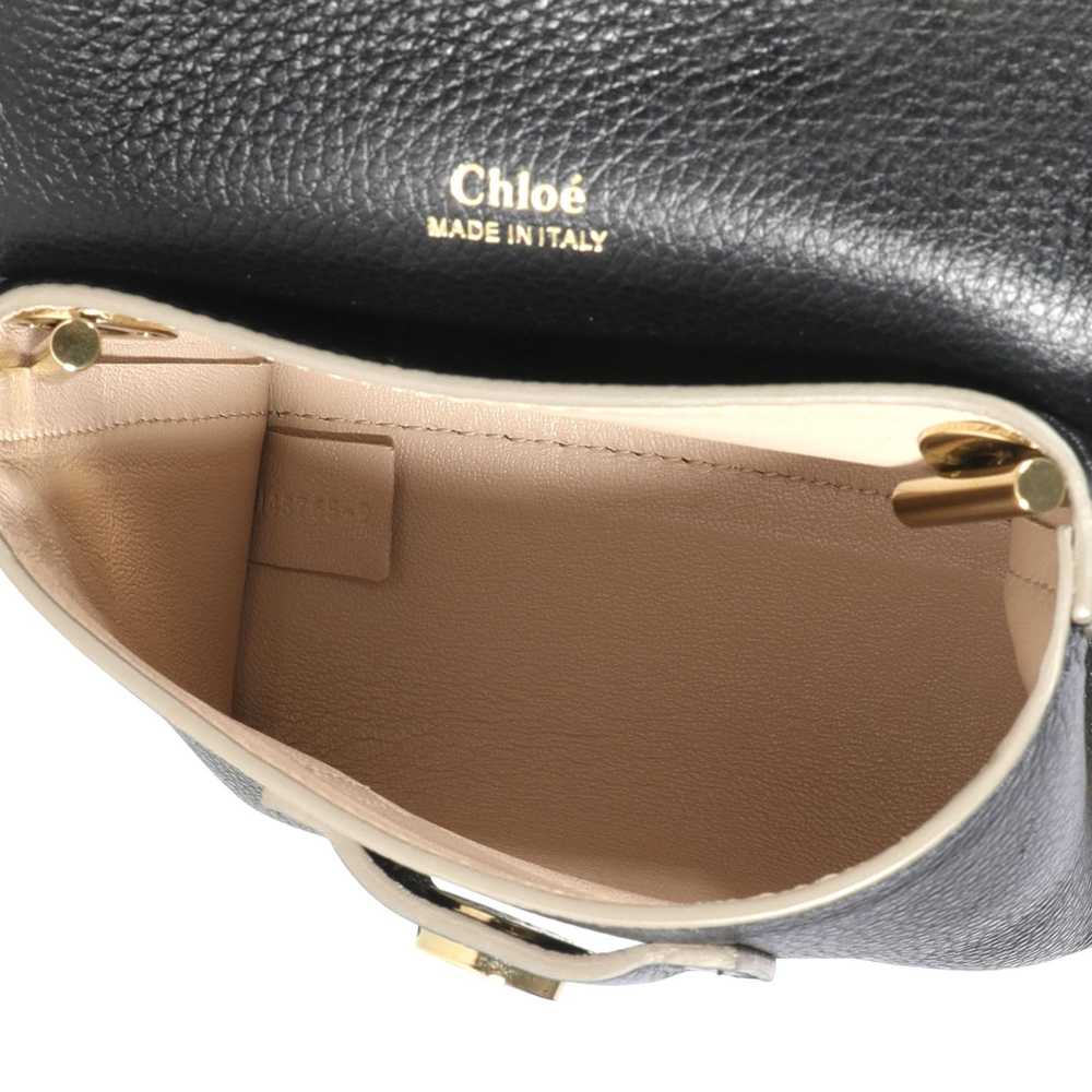 Chloe Chloé Black & Sand Leather Mini Clare Bag - image 8