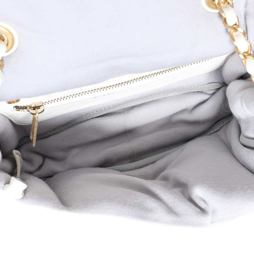 Chanel Chanel White Lambskin Vintage Puffy Flap B… - image 8