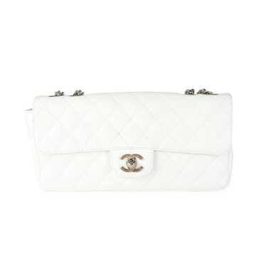 Chanel Chanel White Caviar Quilted East West Bijo… - image 1