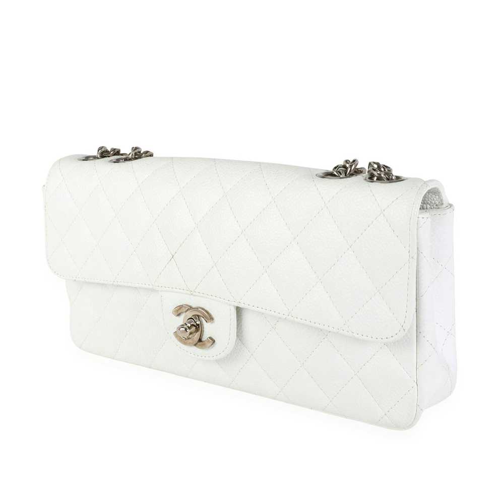 Chanel Chanel White Caviar Quilted East West Bijo… - image 2