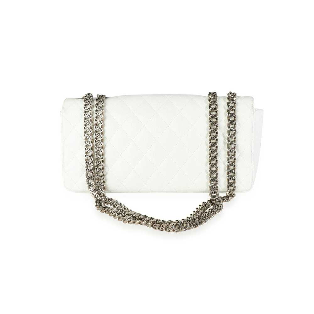Chanel Chanel White Caviar Quilted East West Bijo… - image 3