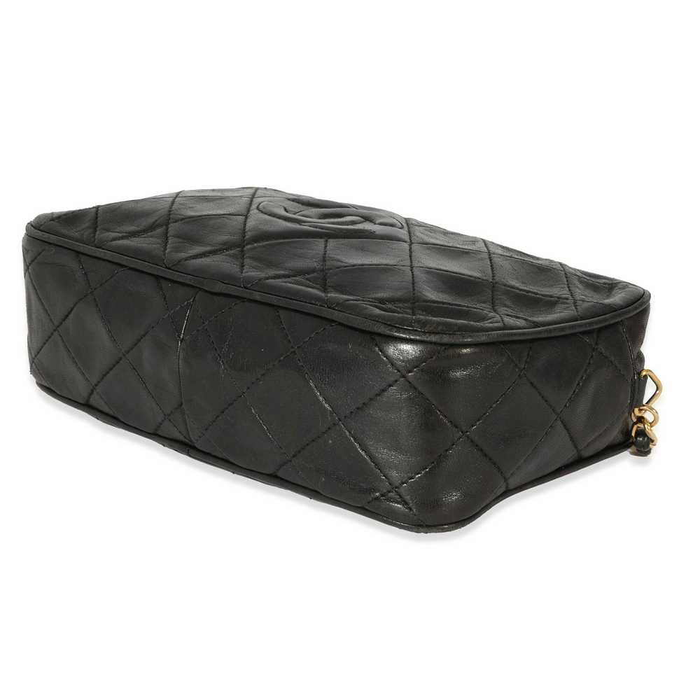 Chanel Chanel Vintage Lambskin Diamond Quilted Ta… - image 7